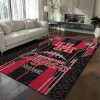 Houston Cougars Rug - Personalized Football Laces Red