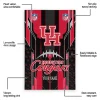 Houston Cougars Rug - Personalized Football Laces Red