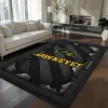 Iowa Hawkeyes Rug - Torn Mesh Black
