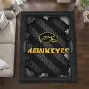 Iowa Hawkeyes Rug - Torn Mesh Black