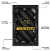 Iowa Hawkeyes Rug - Torn Mesh Black