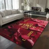 Iowa State Cyclones Rug - Cracked Surface Design Red