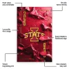Iowa State Cyclones Rug - Cracked Surface Design Red