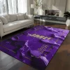 James Madison Dukes Rug - Cracked Surface Design Purple
