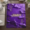 James Madison Dukes Rug - Cracked Surface Design Purple