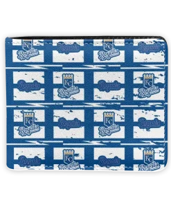 Kansas City Royals Wallet - Block Pattern Crocs Tan