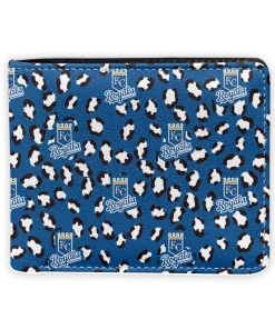 Kansas City Royals Wallet - Leopard Texture Royal Blue