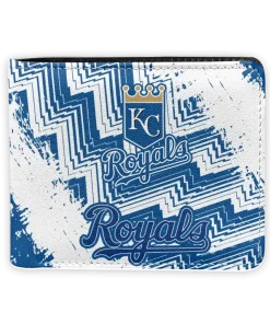 Kansas City Royals Wallet - Personalized Team Emblem Royal Blue White