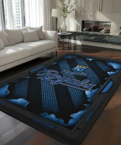 Kansas City Royals Rug - Torn Mesh Royal Blue