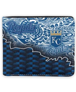 Kansas City Royals Wallet - Tribal Fade Fusion Royal Blue Black
