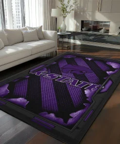 Kansas State Wildcats Rug - Torn Mesh Purple