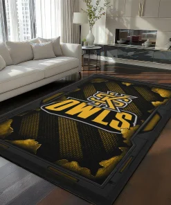 Kennesaw State Owls Rug - Torn Mesh Gold
