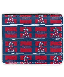Los Angeles Angels Wallet - Block Pattern Crocs Red