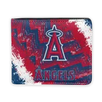 Los Angeles Angels Wallet - Custom Slim Bifold Blue Red