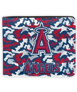 Los Angeles Angels Wallet - Camouflage Patches Blue White