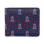 Los Angeles Angels Wallet - Leopard Texture Blue