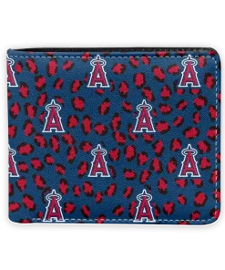 Los Angeles Angels Wallet - Leopard Texture Blue