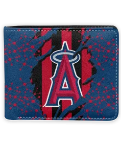 Los Angeles Angels Wallet - Torn Stripe Chaos Blue Red