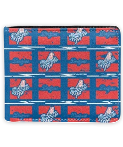 Los Angeles Dodgers Wallet - Block Pattern Crocs Red
