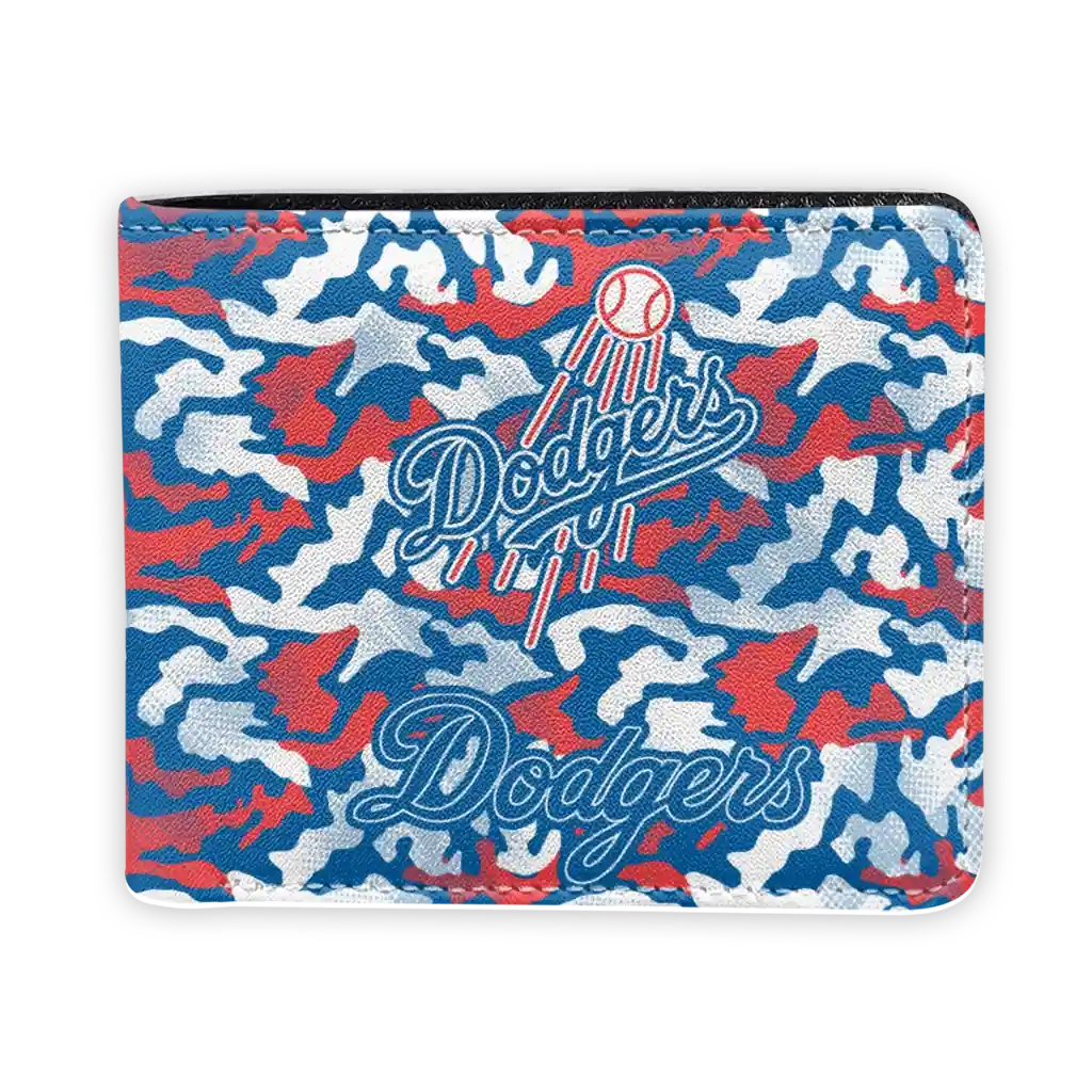 Los Angeles Dodgers Wallet - Camouflage Patches Blue White