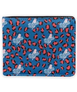 Los Angeles Dodgers Wallet - Leopard Texture Blue