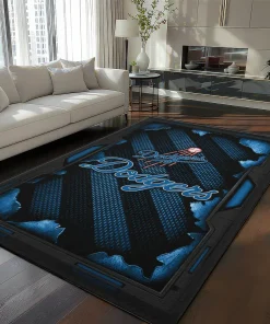 Los Angeles Dodgers Rug - Torn Mesh Blue