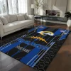 Los Angeles Rams Rug - Customized Football Laces Blue