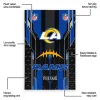 Los Angeles Rams Rug - Customized Football Laces Blue