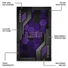 LSU Tigers Rug - Hexagonal Grid Pattern Purple