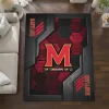 Maryland Terrapins Rug - Hexagonal Grid Pattern Red