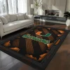 Miami Hurricanes Rug - Torn Mesh Orange