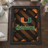 Miami Hurricanes Rug - Torn Mesh Orange