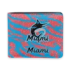 Miami Marlins Wallet - Abstract Stripes Blue