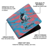 Miami Marlins Wallet - Abstract Stripes Blue