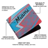 Miami Marlins Wallet - Arrow Mesh Blue