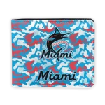 Miami Marlins Wallet - Camouflage Patches Blue White