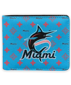 Miami Marlins Wallet - Iconic Monogram Bloom Blue