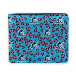 Miami Marlins Wallet - Leopard Texture Blue