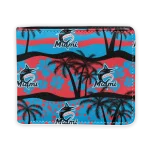 Miami Marlins Wallet - Palm Paradise Blue Red