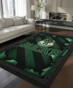 Milwaukee Bucks Rug - Torn Mesh Green