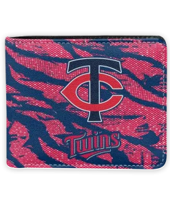Minnesota Twins Wallet - Abstract Stripes Navy