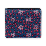 Minnesota Twins Wallet - Leopard Texture Navy