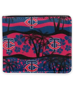 Minnesota Twins Wallet - Palm Paradise Navy Red
