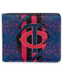Minnesota Twins Wallet - Torn Stripe Chaos Navy Red