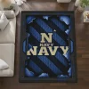 Navy Midshipmen Rug - Torn Mesh Blue