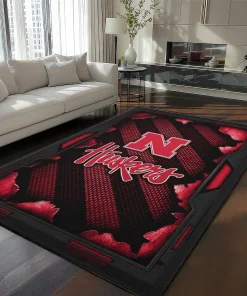 Nebraska Cornhuskers Rug - Torn Mesh Red