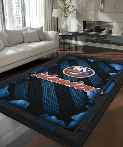 New York Islanders Rug - Torn Mesh Blue