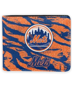 New York Mets Wallet - Abstract Stripes Blue