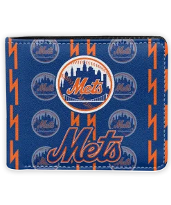 New York Mets Wallet - Bolt Rows Blue