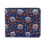 New York Mets Wallet - Leopard Texture Blue